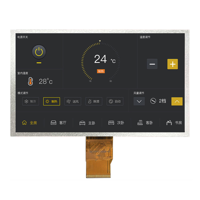 7 дюймовый 40 пинный LVDS TFT LCD дисплей CTP Экран с 1024x600 пикселями