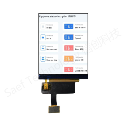 1000nits 2.8 " TFT LCD дисплей, видимый на солнечном свете - 480x640 RGB модуль промышленного дисплея