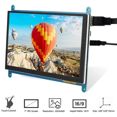 Дисплей 800x480 дюйма TFT LCD поленики Pi4 HDMI 7 ставит точки с емкостной сенсорной панелью