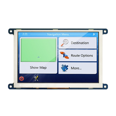 Дисплей 800x480 дюйма TFT LCD последовательного интерфейса 5 SPI ставит точки ранг IPS автомобильная