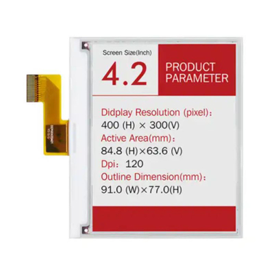 400х300 точек 4,2 дюйма статический 3-цветный E-Ink Screen E-Paper Label Ultra-Low Power E-Paper