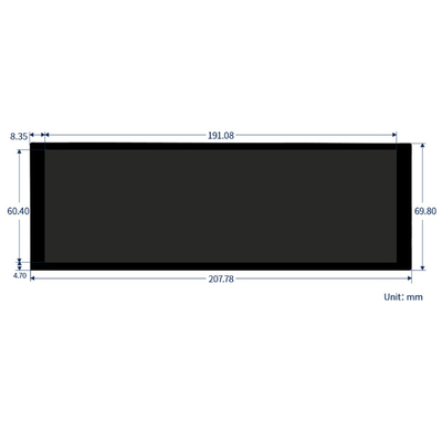 7.9 дюймовый штрих тип IPS Капацитивный сенсорный TFT монитор с выходом HDMI для Raspberry Pi 4 Windows os 400x1280 разрешение