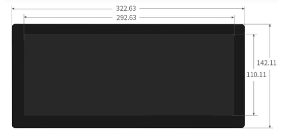 Растянутый дисплей 12,3" дюймовый TFT LCD Bar Type 1920x720 Dots LVDS IPS HD Автомобильный класс для рекламного проигрывателя
