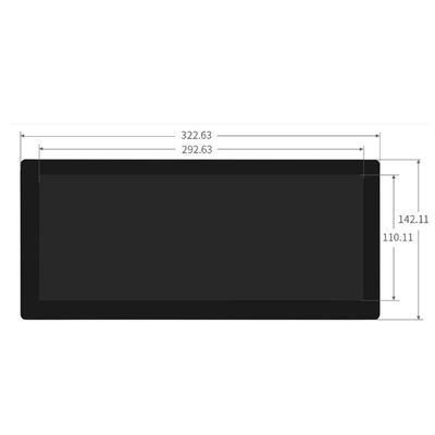 12.3 дюймовый штрих тип Автомобильный емкостный сенсорный экран TFT LCD дисплей 1920x720 точек LVDS интерфейс