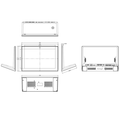 10.1 дюймовый Android Monitor1280*800 IPS Экран с сенсорной емкостью с RK3128 Quad Core