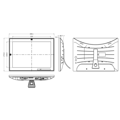 Android сенсорный монитор 10,1 дюйма с RJ45 Ethernet &amp; 3G / 4G