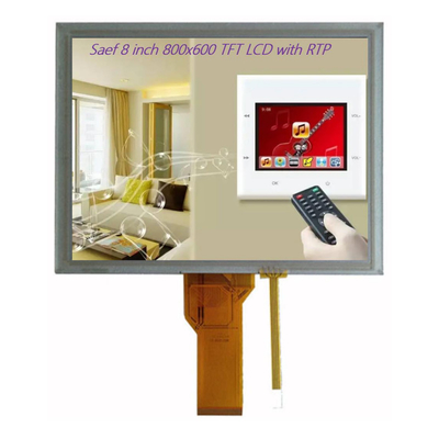 8-дюймовый TFT-LCD для встроенных систем и промышленных устройств, TFT LCD дисплей 8 "800x600 RGB 50 пин с резистивным сенсорным устройством