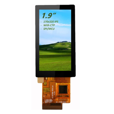 1.9 " IPS TFT LCD сенсорный экран 170x320 полный угол просмотра с интерфейсом CTP и SPI / MCU