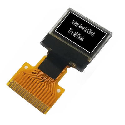 0.42 дюймовый OLED дисплей 72x40, OEL дисплей 0.42 дюймовый