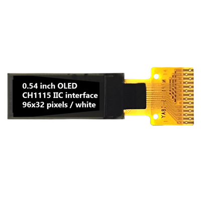 0.54 дюймовый I2C OLED дисплей 96x32 пикселя 60cd/M2 Все углы просмотра