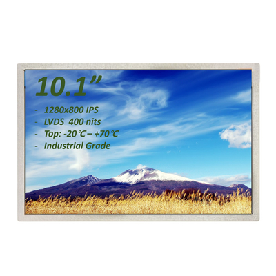 8 битов LVDS Промышленный TFT дисплей 10,1 дюйма RGB 1280x800 пикселей 40 пин