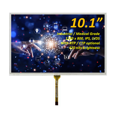 10.1 дюймовый TFT LCD дисплей с разрешением 1280x800 с резистивной сенсорной панелью