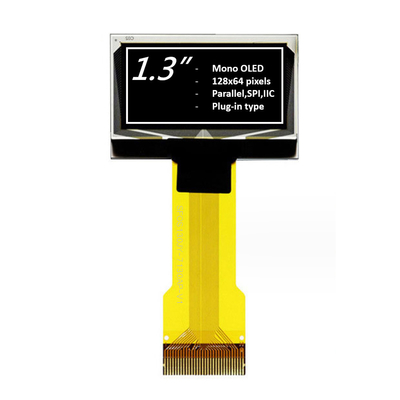1.3 дюймовый монохромный OLED дисплей 128x64 пикселей Бело-синий