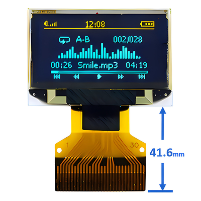 0.96 дюймовый 30 пинный ZIF соединитель OLED тонкий дисплей 128x64 Dot Matrix SPI I2C интерфейс