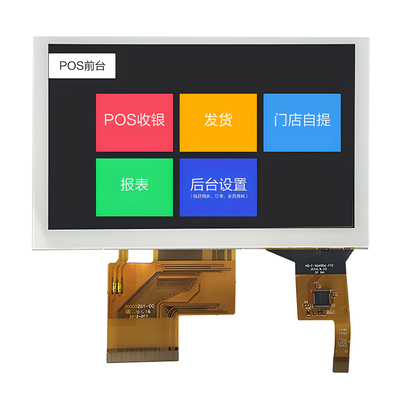 5 дисплей касания LCD TFT дюйма, промышленный емкостный экран касания 800×480