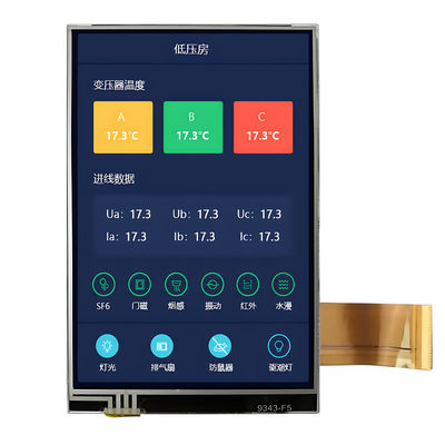 3.5-дюймовый TFT LCD дисплейный модуль 320x480 RGB, ILI9488 MCU интерфейс, промышленный класс, широкая температура