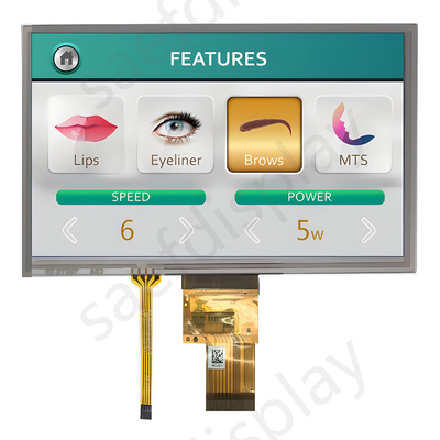 Дисплей для красочных устройств 9-дюймовый TFT LCD 800x480 точек RGB интерфейс с RTP