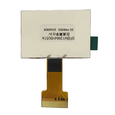 128X64 пикселей COG LCD FSTN положительный 3.3v с белым подсветкой