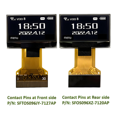 Низкая стоимость 0,96 дюйма OLED дисплей 128X64 IIC I2C SPI 8080 Интерфейс 30 пин ZIF FPC