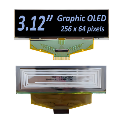 3.12 дюймовый 256x64 графический OLED дисплейный модуль с SSD1322 Driver IC - желтый, белый или синий варианты шрифта