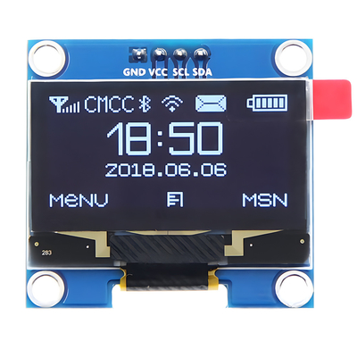 1.3-дюймовый 128x64 точка матрица OLED 4-прикольный IIC I2C Интерфейс SH1106 Драйвер IC Бело-синий варианты шрифта