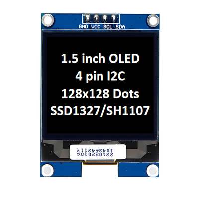 1.5 дюймовый модуль панели отображения OLED 128x128 пикселей 4 штифта интерфейс I2C с контроллером LED-дисплея