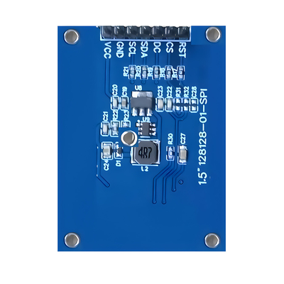 SPI 1,5-дюймовый OLED дисплей 128x128 Dot Matrix SSD1327/SH1107G Белые / синие шрифты 7-контактный модуль