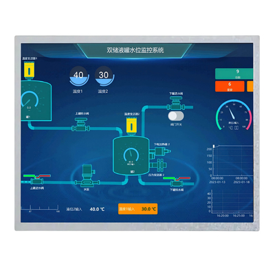Высокая яркость 1000 нит 12,1 дюйма IPS TFT LCD дисплей 1024 * 768 точек LVDS интерфейс