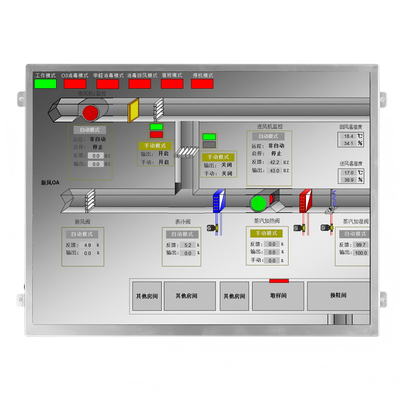 Высокая яркость 10,4-дюймовый IPS TFT LCD дисплей 800 Nits 1024x768 разрешение LVDS интерфейс
