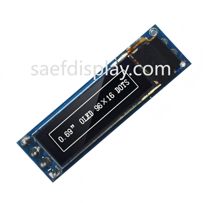 0.69 дюймовый OLED дисплейный модуль - 96x16 I2C, SSD1306 IC, белый, совместимый с Arduino Лучшая цена США