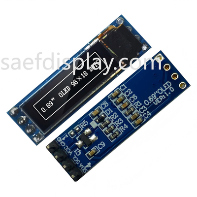 0.69 дюймовый OLED дисплейный модуль - 96x16 I2C, SSD1306 IC, белый, совместимый с Arduino Лучшая цена США