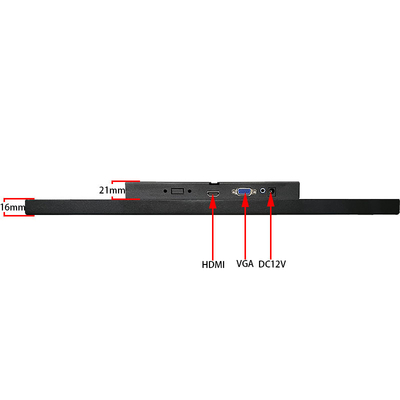 15.6-дюймовый HDMI LCD портативный монитор HD разрешение 1920 * 1080 точек для промышленного контроля безопасности наблюдения