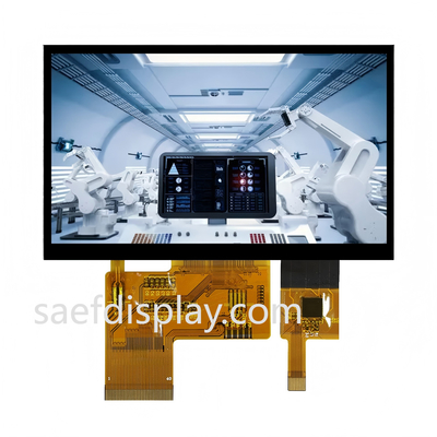 4,3-дюймовый IPS TFT LCD с яркостью 1000 нит | 480×272 RGB | Емкостной сенсорный экран | RGB 24-битный параллельный интерфейс | от -30°C до +80°C (США/Германия)