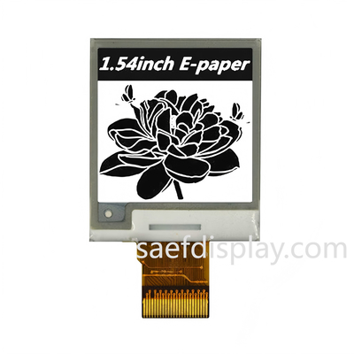 1.54" E-ink Дисплей | 200×200 Ч/Б | SPI Интерфейс | Сверхнизкое Энергопотребление | Промышленный Диапазон Температур.
