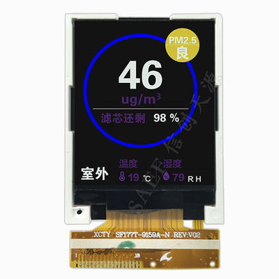 1.77-дюймовый TFT LCD с резистивным сенсорным экраном 4-Wire | Интерфейс SPI 128x160 | Драйвер ILI9163C | Компактный встраиваемый дисплей