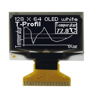 Пассивный дисплей OLED 128x64 экран графиков SSD1306 0,96 дюймов белый передний