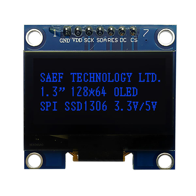 Интерфейс OLED SPI показывает 1,3 Pin дюйма OLED I2c 7 с SH1106 водителем IC