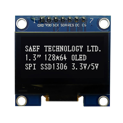 Интерфейс OLED SPI показывает 1,3 Pin дюйма OLED I2c 7 с SH1106 водителем IC