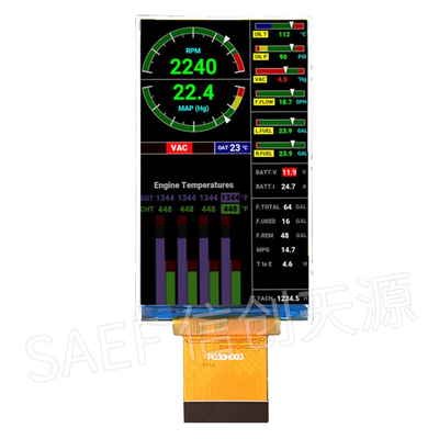 угол наблюдения дисплея модуля дюйма TFT LCD 360x640 IPS 3 полный с интерфейсом RGB