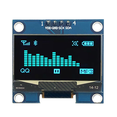 Пассивный дюйм I2C OLED матрицы 1,3 показывает штыри PCB 4 COG 128x64