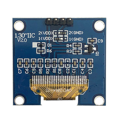 Пассивный дюйм I2C OLED матрицы 1,3 показывает штыри PCB 4 COG 128x64