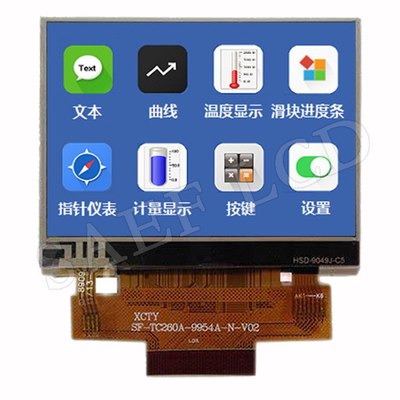 Интерфейс IPS TFT LCD 2,6" MCU альбомный режим дюйма 480x320 с RTP