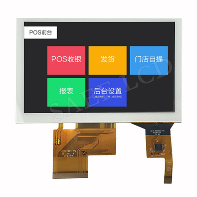 5-дюймовый PCAP TFT дисплей 800*480 RGB интерфейс с емкостной сенсорной панелью для экрана управления автоматизацией
