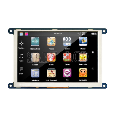Дисплей 800x480 дюйма TFT LCD последовательного интерфейса 5 SPI ставит точки ранг IPS автомобильная
