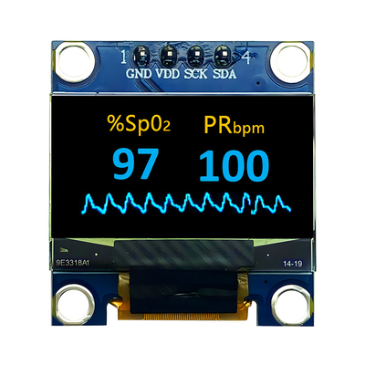 0.96 дюймовый OLED дисплейный модуль - 128x64 I2C, Желтый+Синий, 4-Пинный заголовок Лучшая цена США