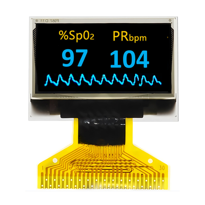 0.96 дюймов 128х64 точек Бело-синий двойной цвет 30 пин OLED дисплей Внутренний постоянный ток / постоянный ток Внутри