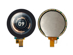 3.4 дюймовый круговой ЖК-дисплей - 800х800, сенсорный экран, автомобильный класс.